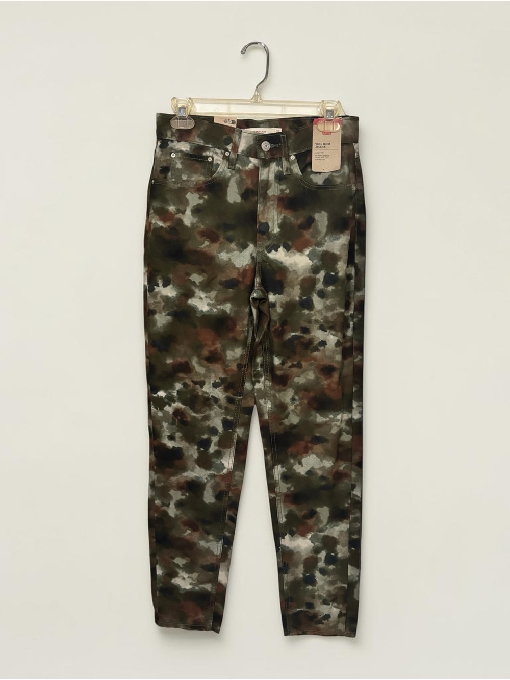 Levi's Camouflage Print Skinny Jeans in Green/Brown/Black